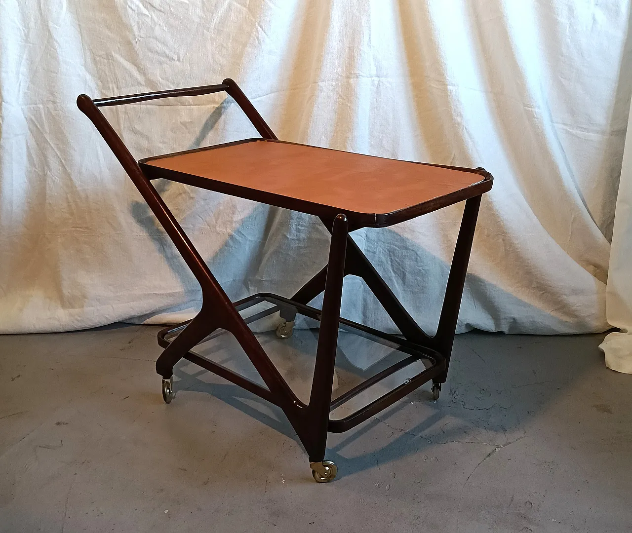 Ico Parisi style service trolley,  1960s 4