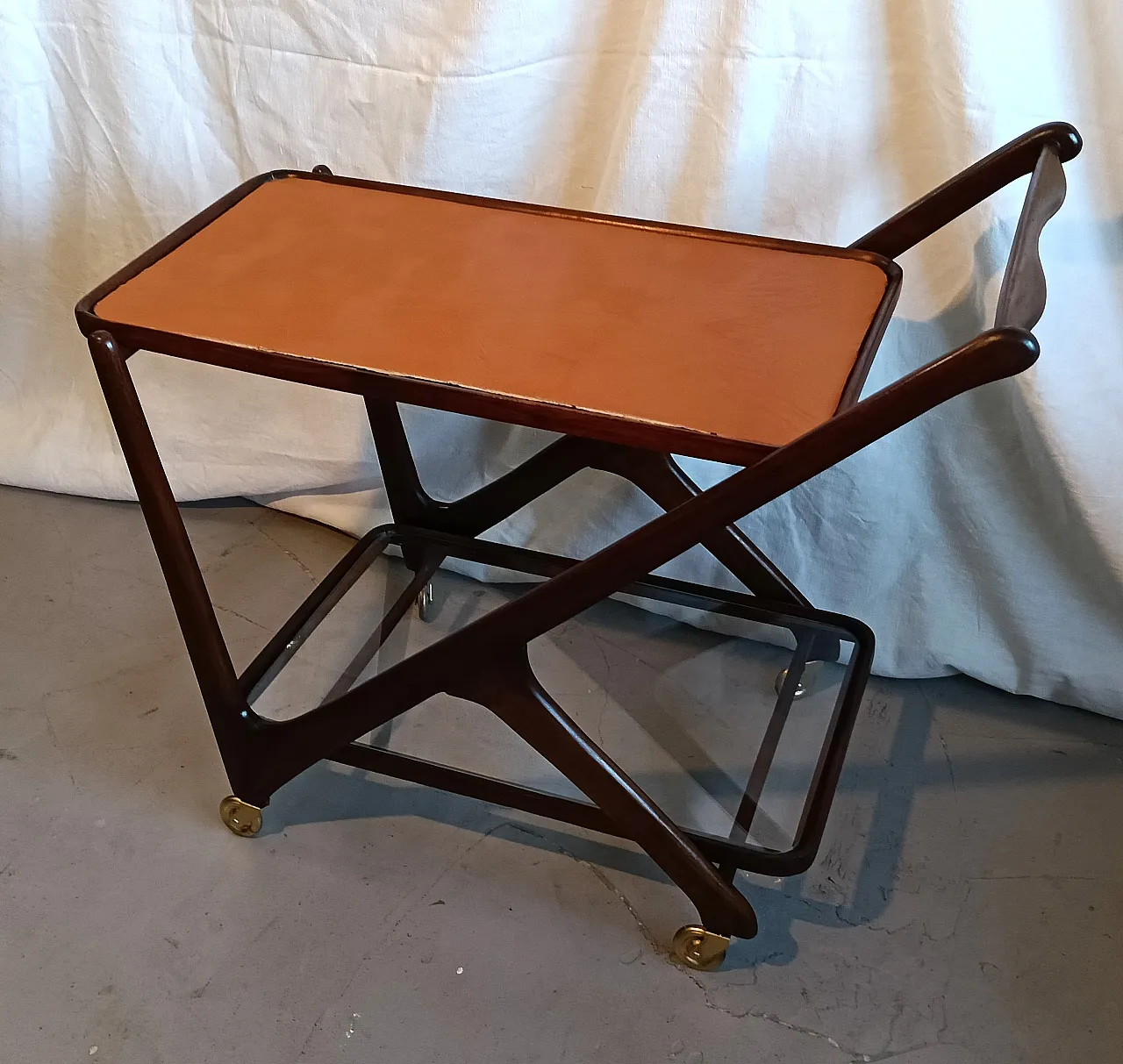 Ico Parisi style service trolley,  1960s 8