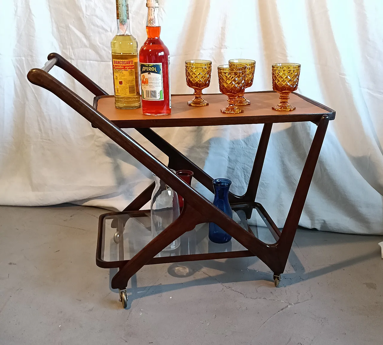 Ico Parisi style service trolley,  1960s 16
