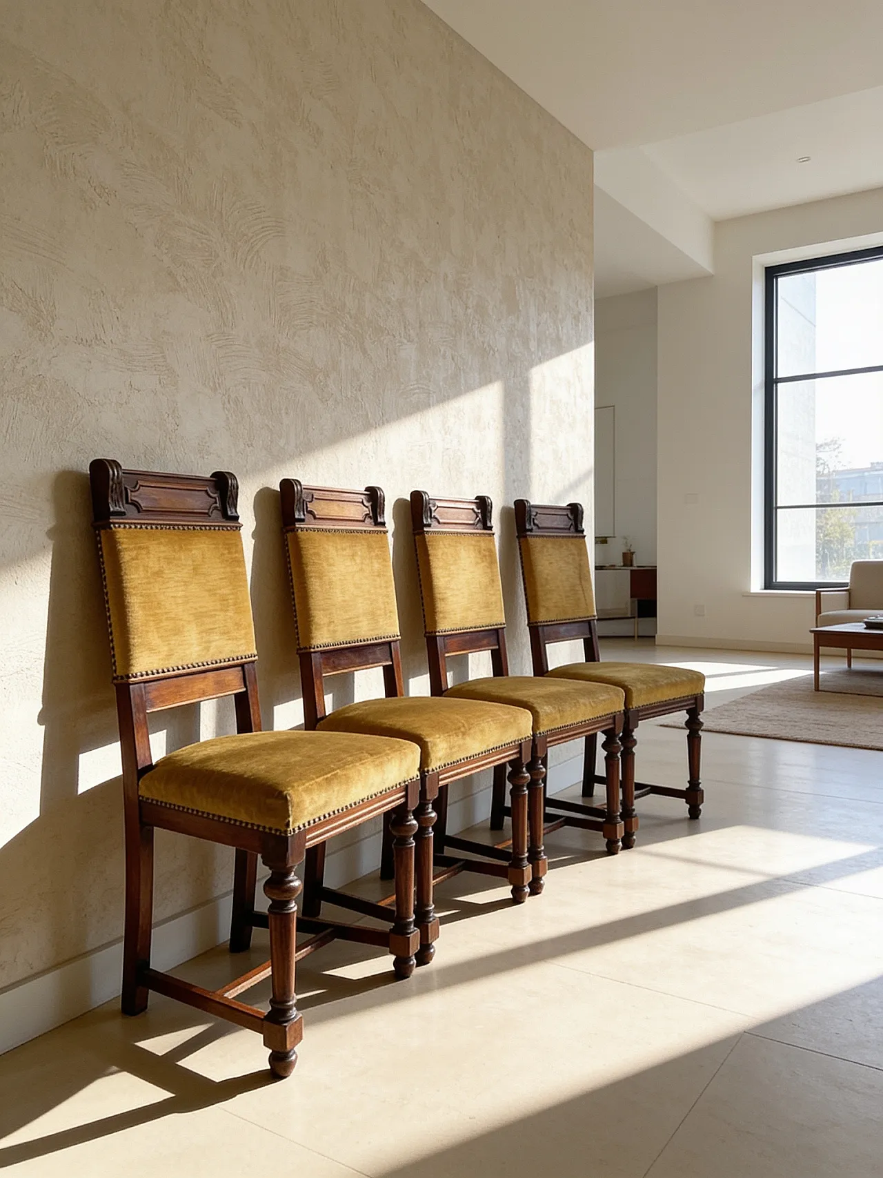 set of four Victorian dining chairs 1