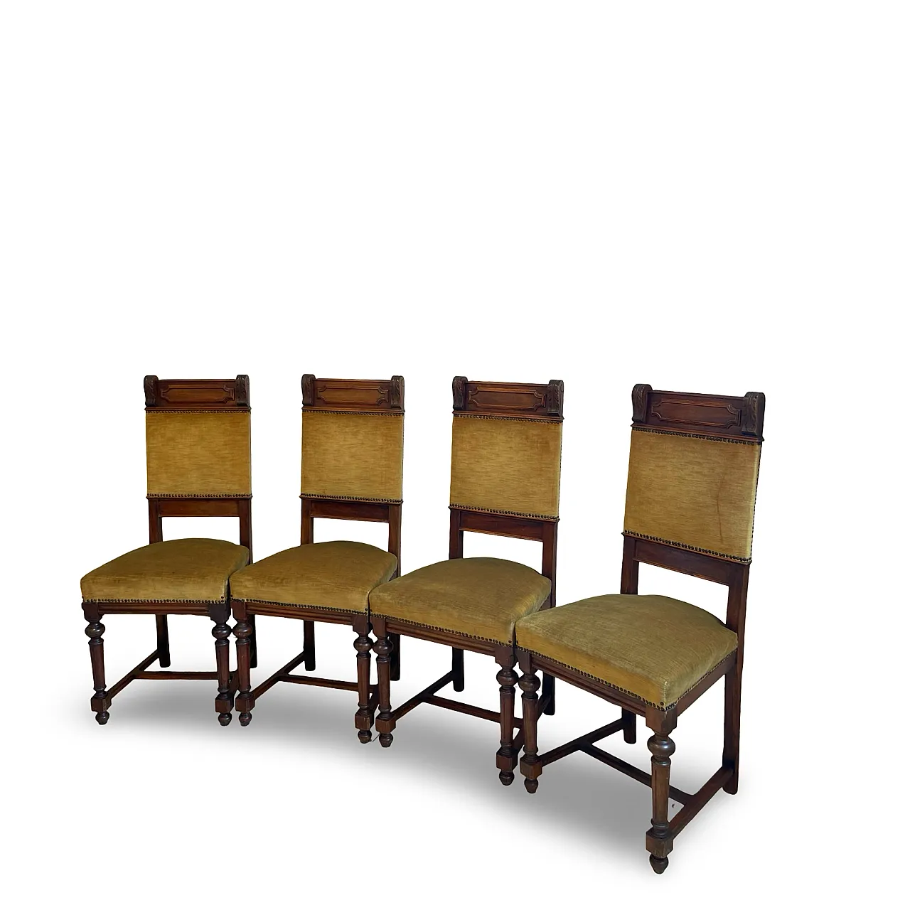 set of four Victorian dining chairs 3