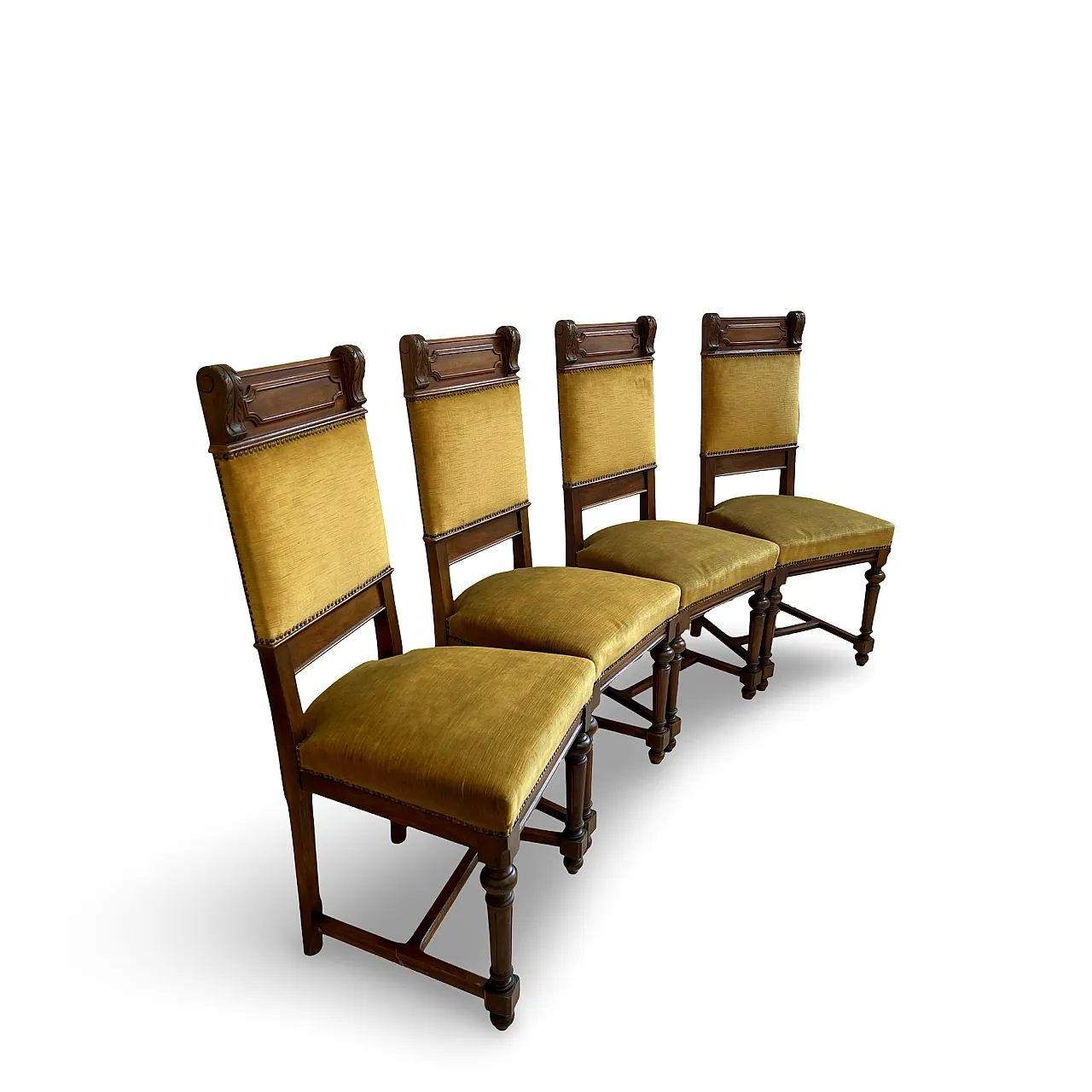 set of four Victorian dining chairs 4