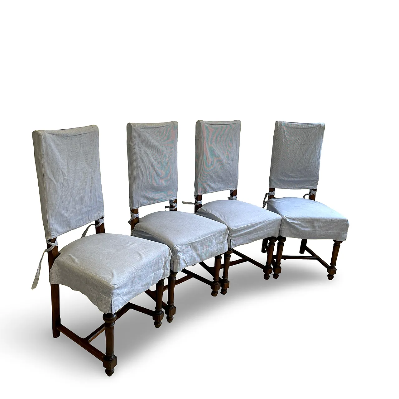 set of four Victorian dining chairs 5