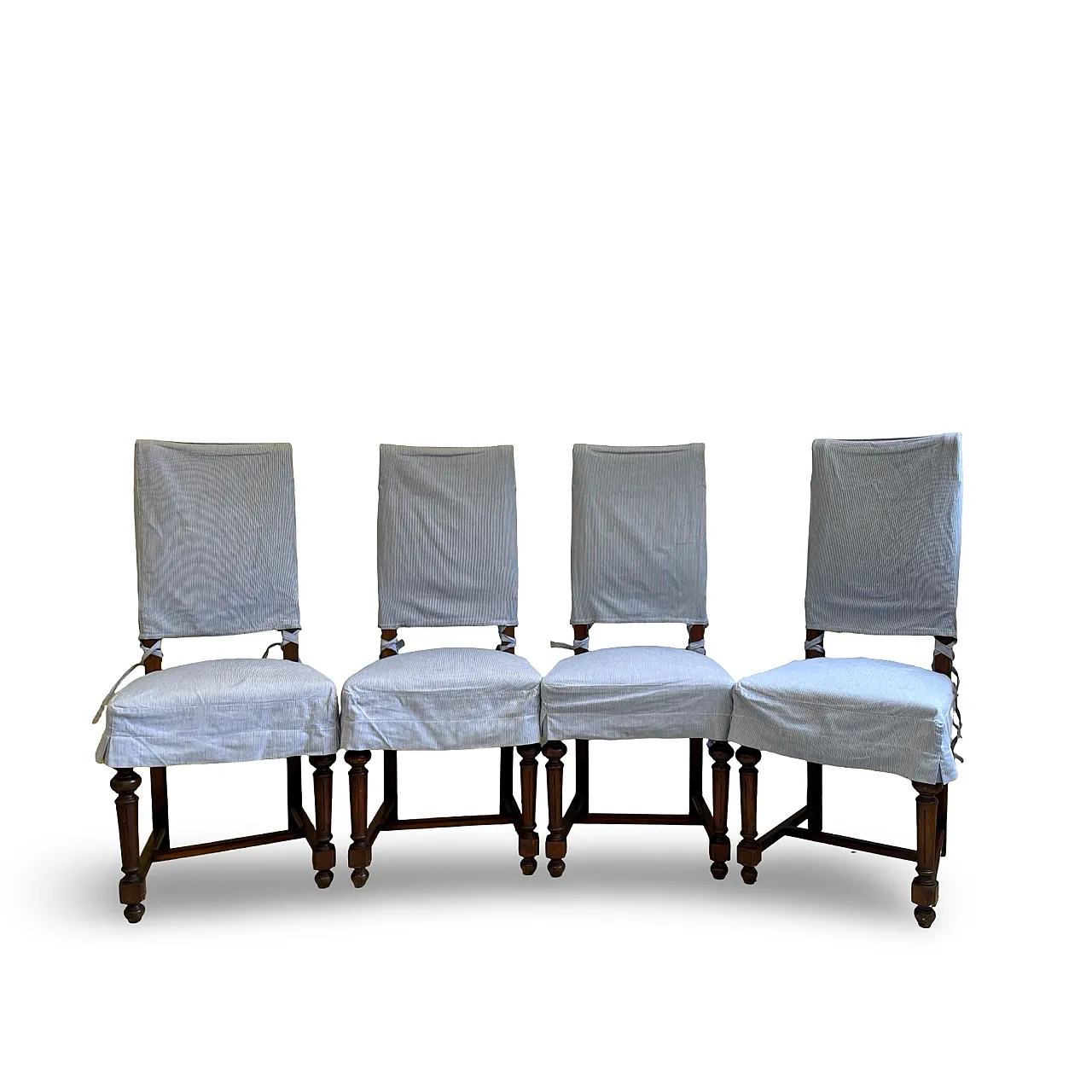set of four Victorian dining chairs 6
