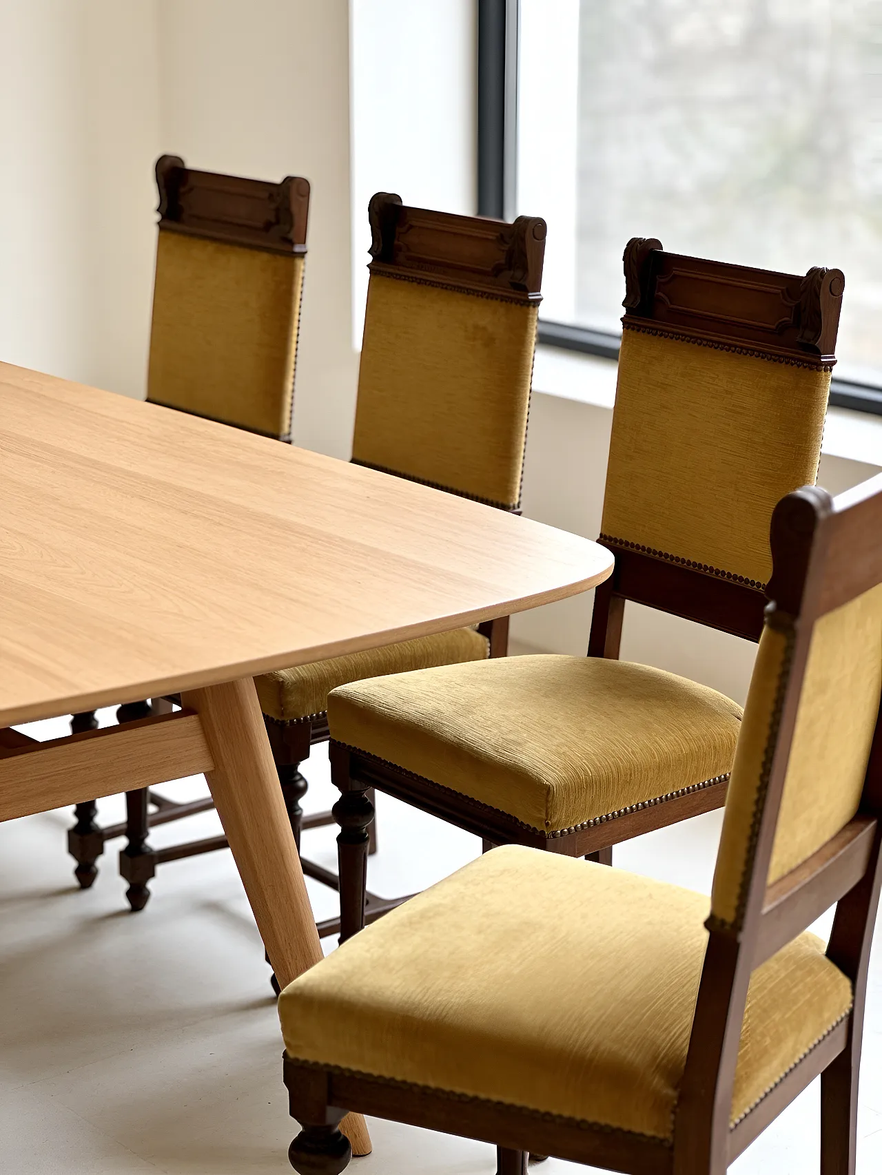 set of four Victorian dining chairs 9