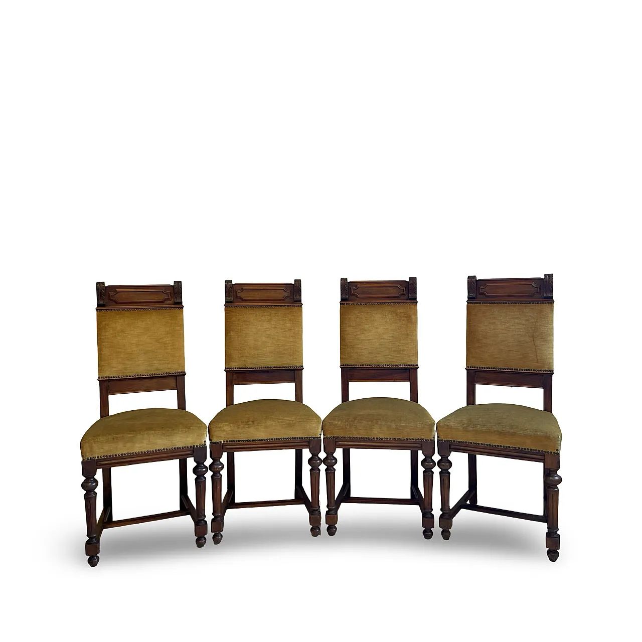 set of four Victorian dining chairs 12