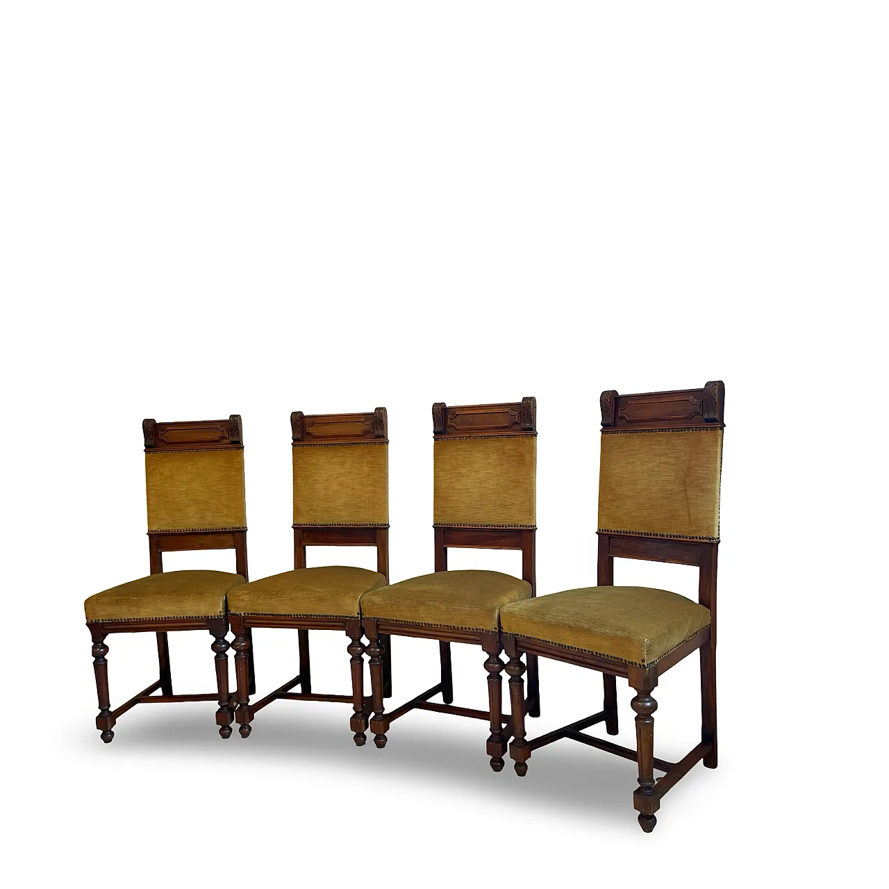 set of four Victorian dining chairs 13