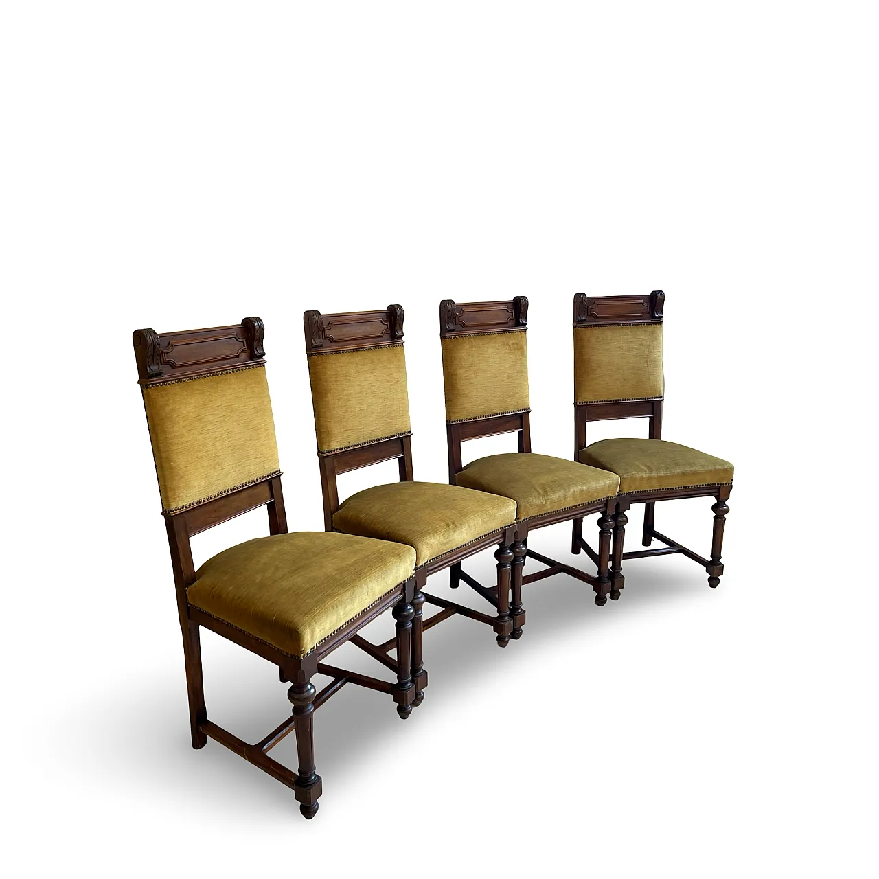 set of four Victorian dining chairs 15