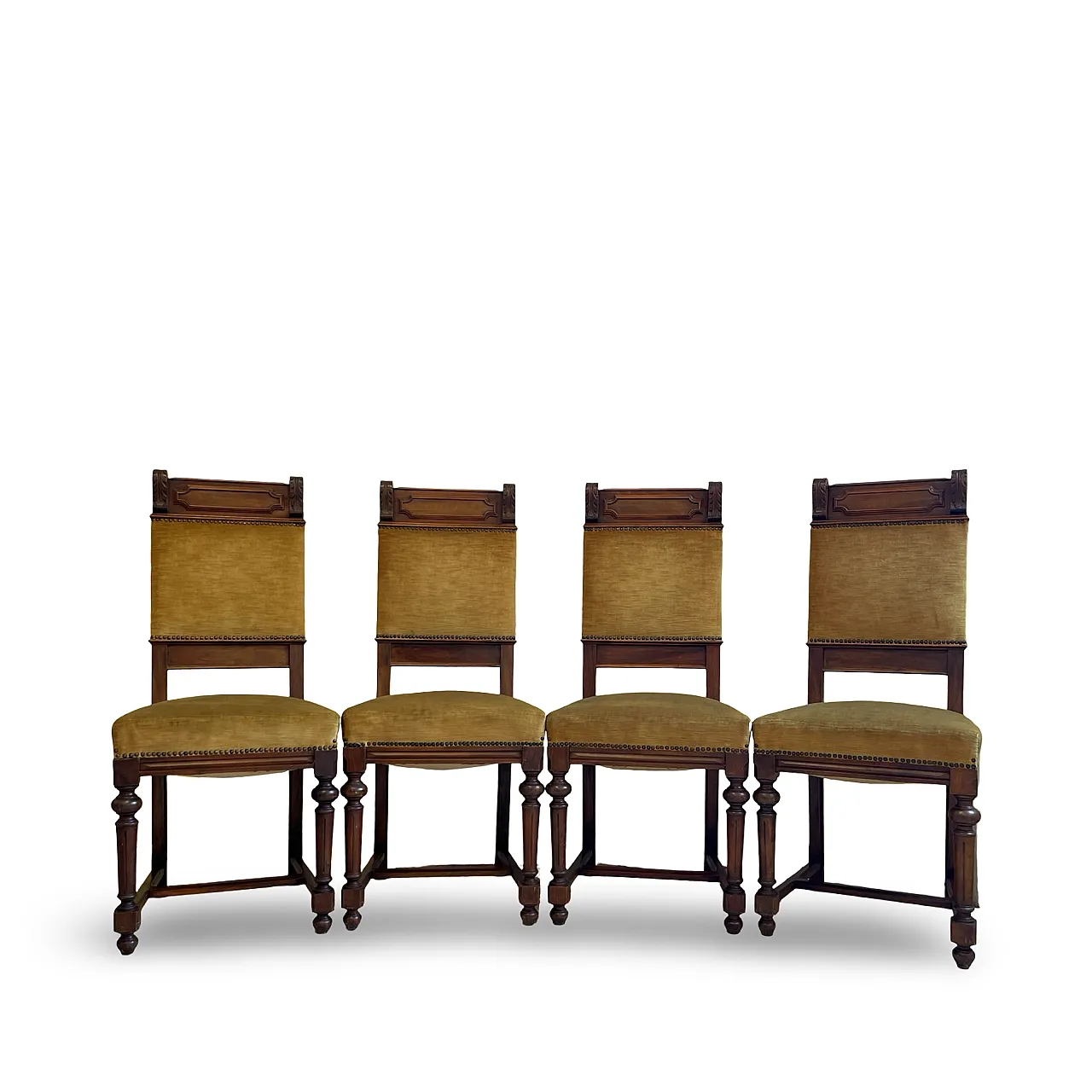 set of four Victorian dining chairs 21