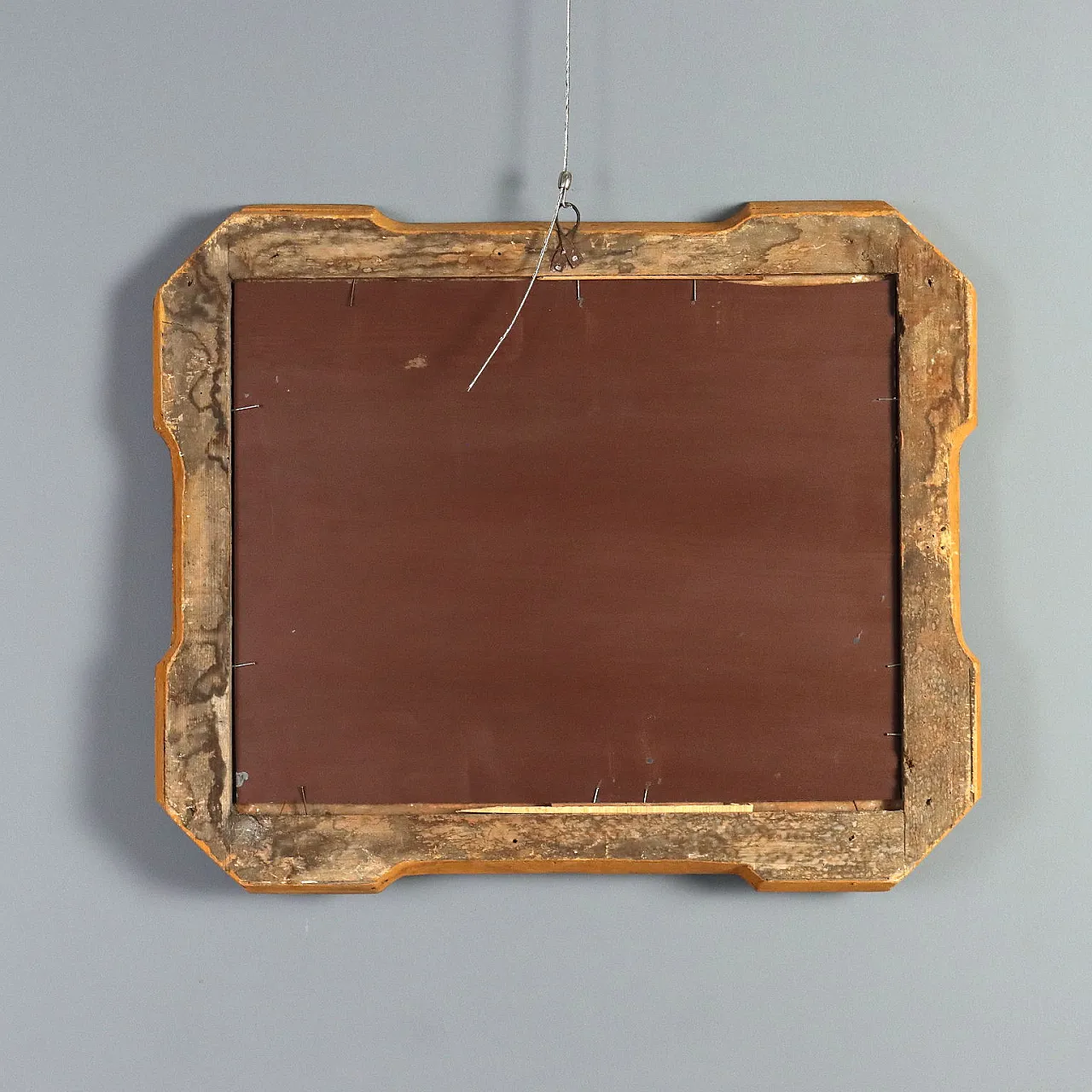 Specchiera cabaret in legno dorato, '800 8