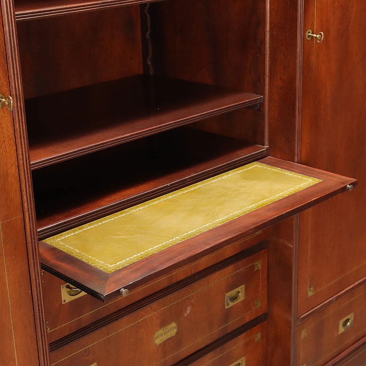 Navy style mahogany wardrobe, The Great Estern, 20th century 6