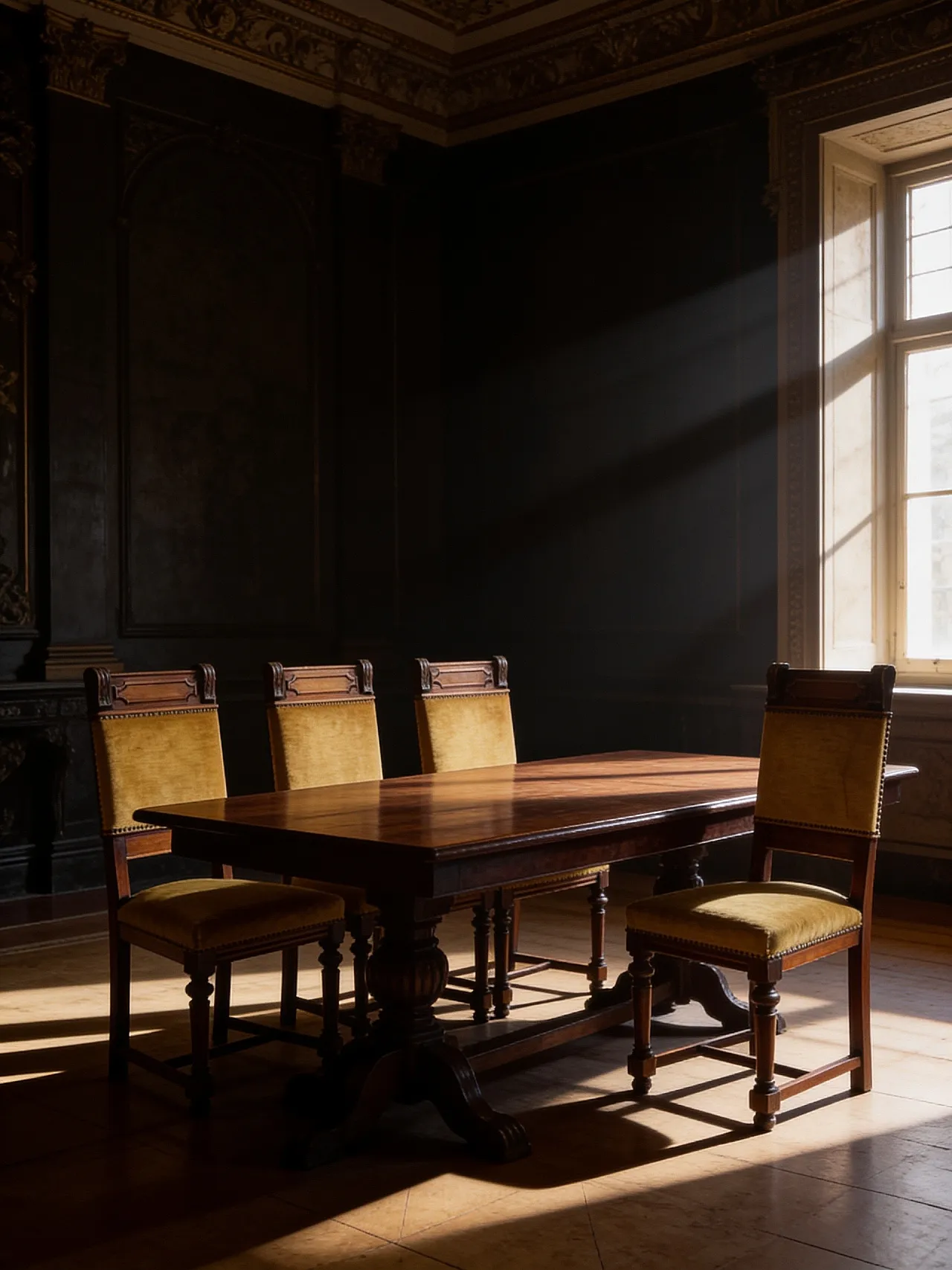 set of four Victorian dining chairs 55