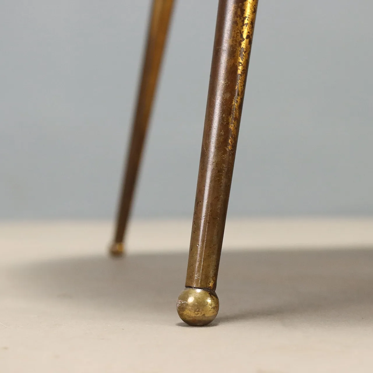 Brass and glass coffee table, 1950s 6