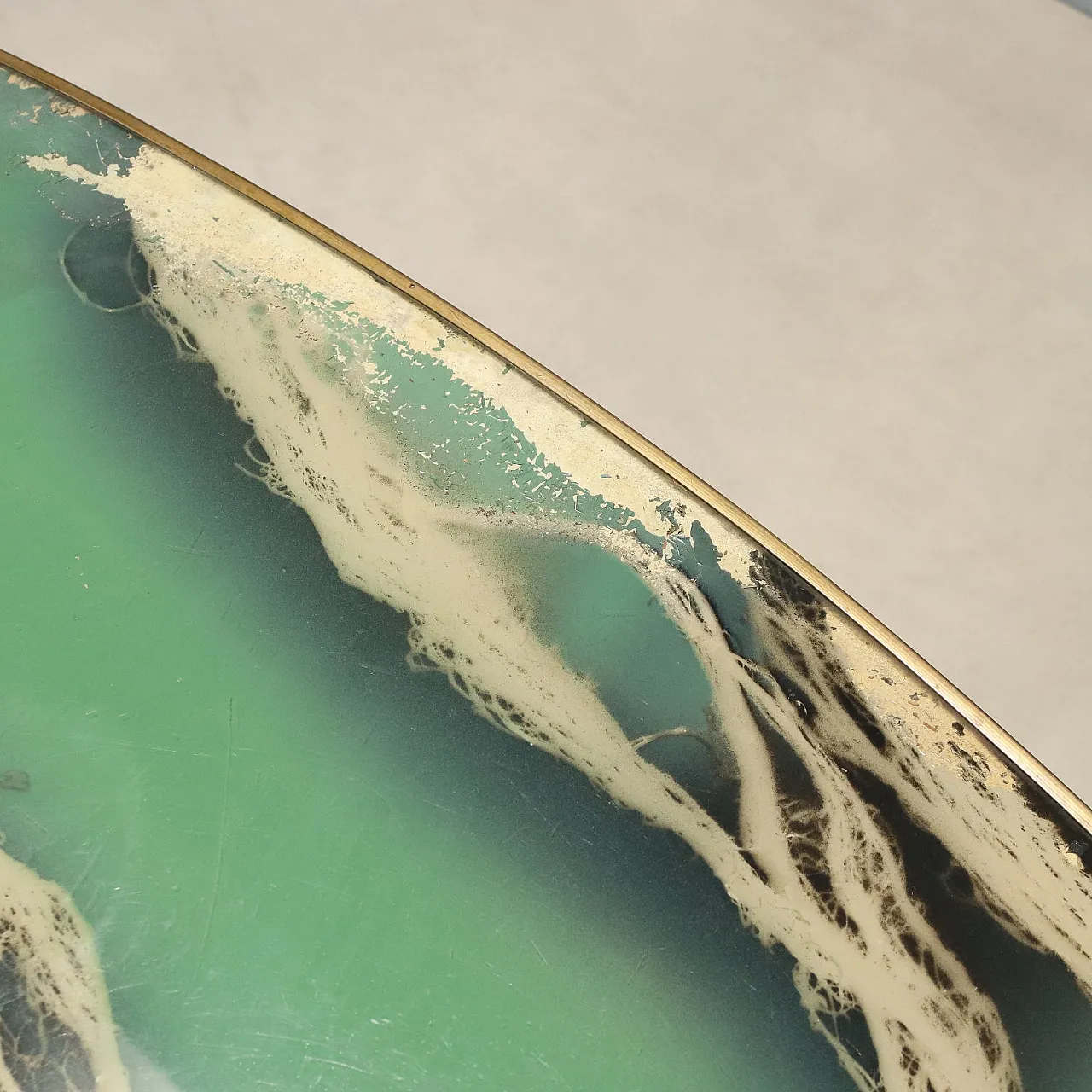 Brass and glass coffee table, 1950s 8