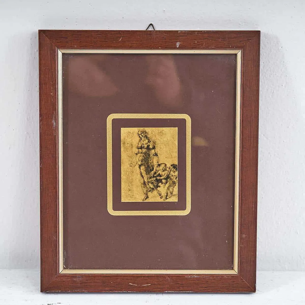 Sandro Botticelli, Senza titolo, anni 2000, in legno, con cornice 1
