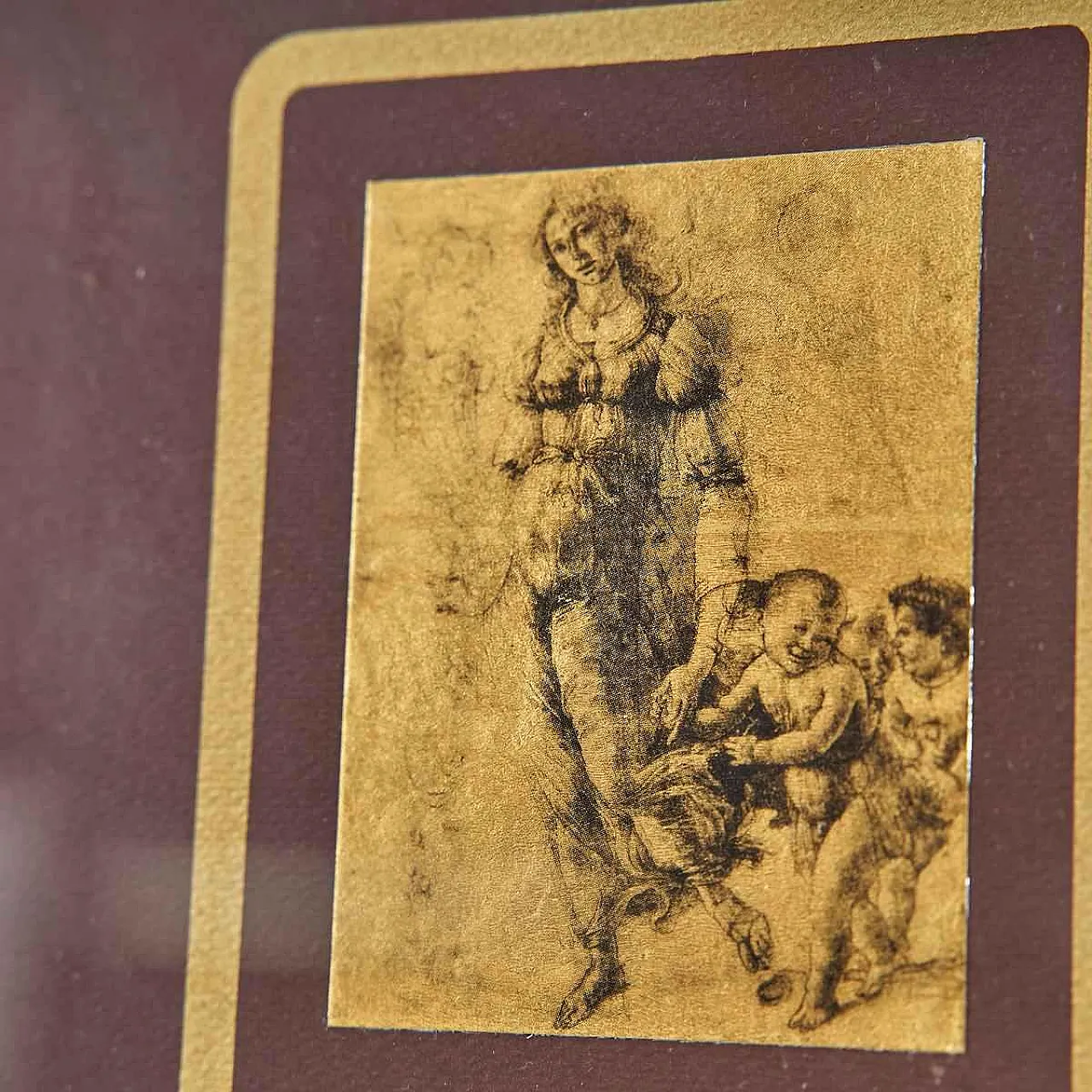 Sandro Botticelli, Senza titolo, anni 2000, in legno, con cornice 2