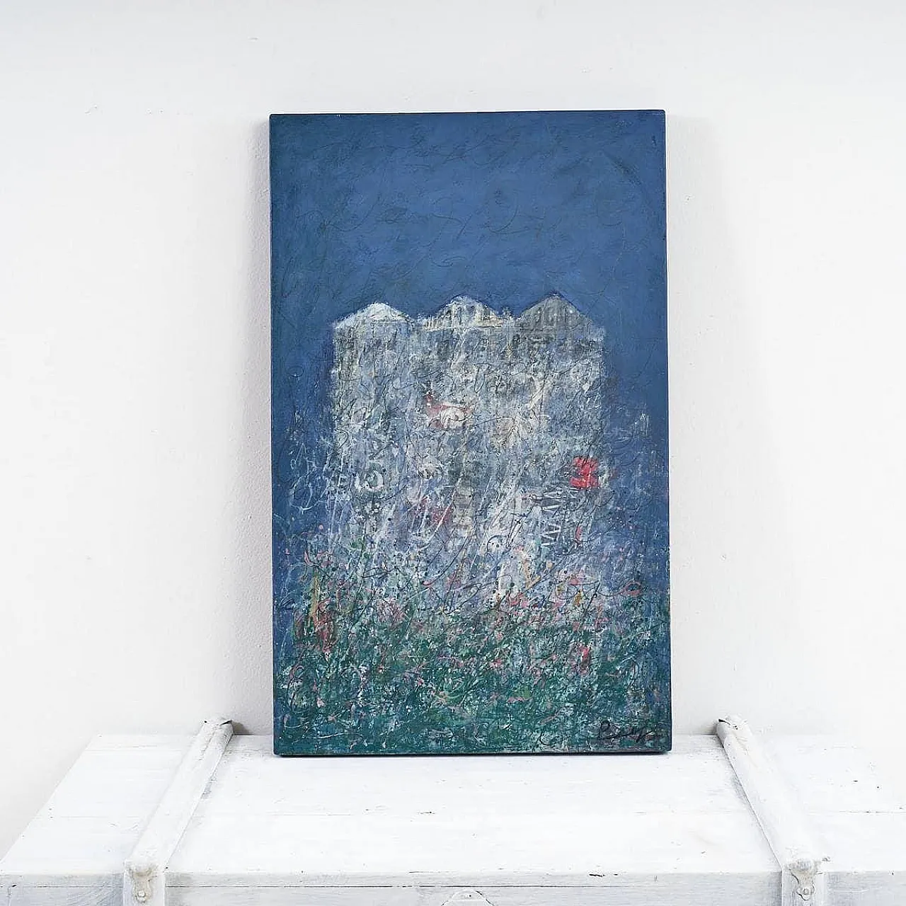 Eros Pandolfi, Composizione astratta, 2000, Dipinto su tela 1