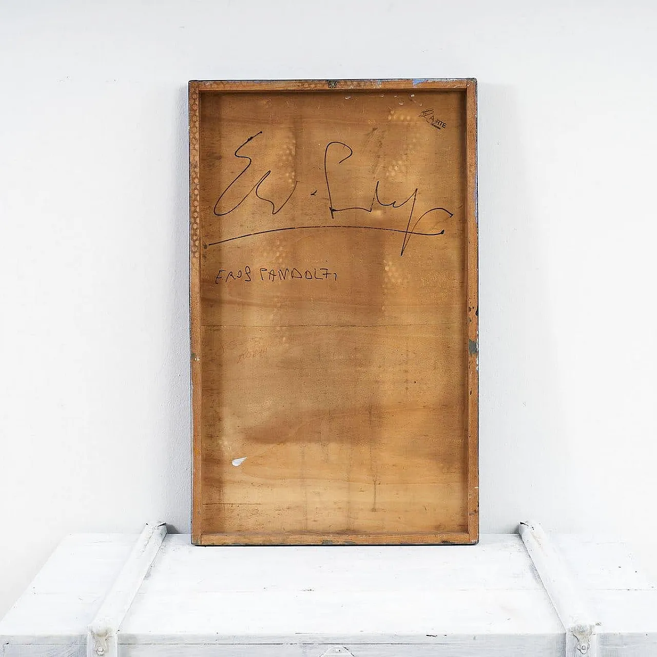 Eros Pandolfi, Composizione astratta, 2000, Dipinto su tela 4