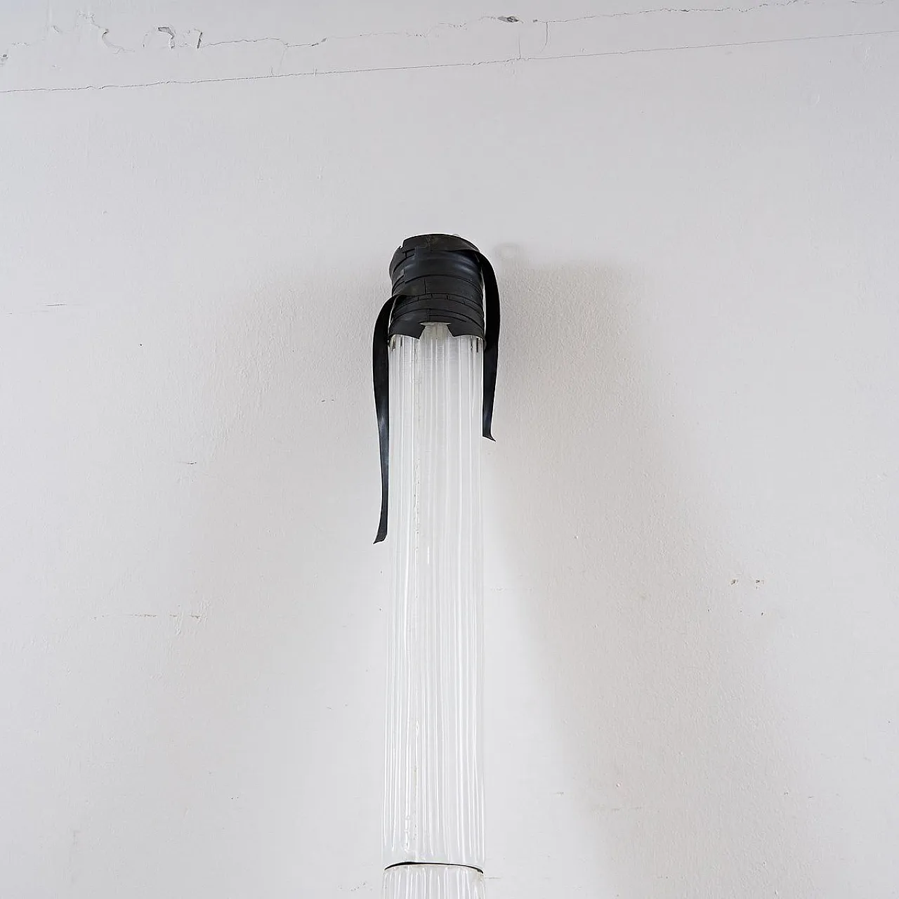 Lampada in bambù e vetro di Murano, anni '70 8