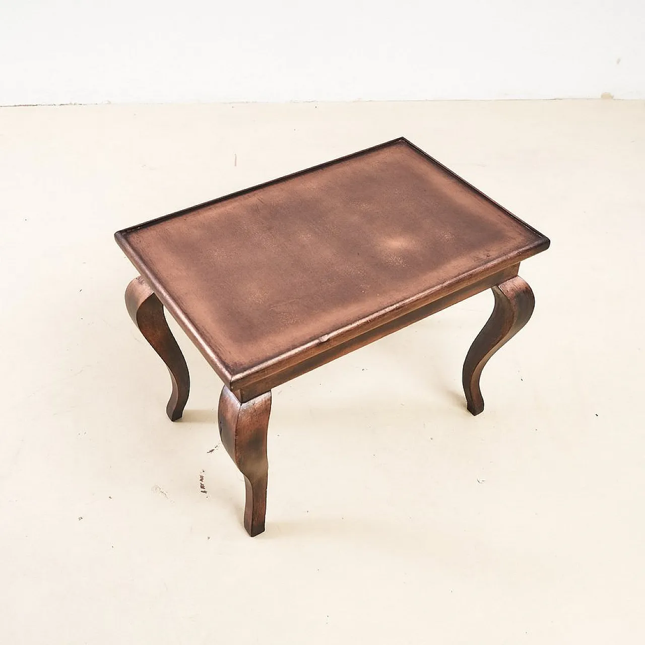 Table with metallic copper effect, 20th century 3