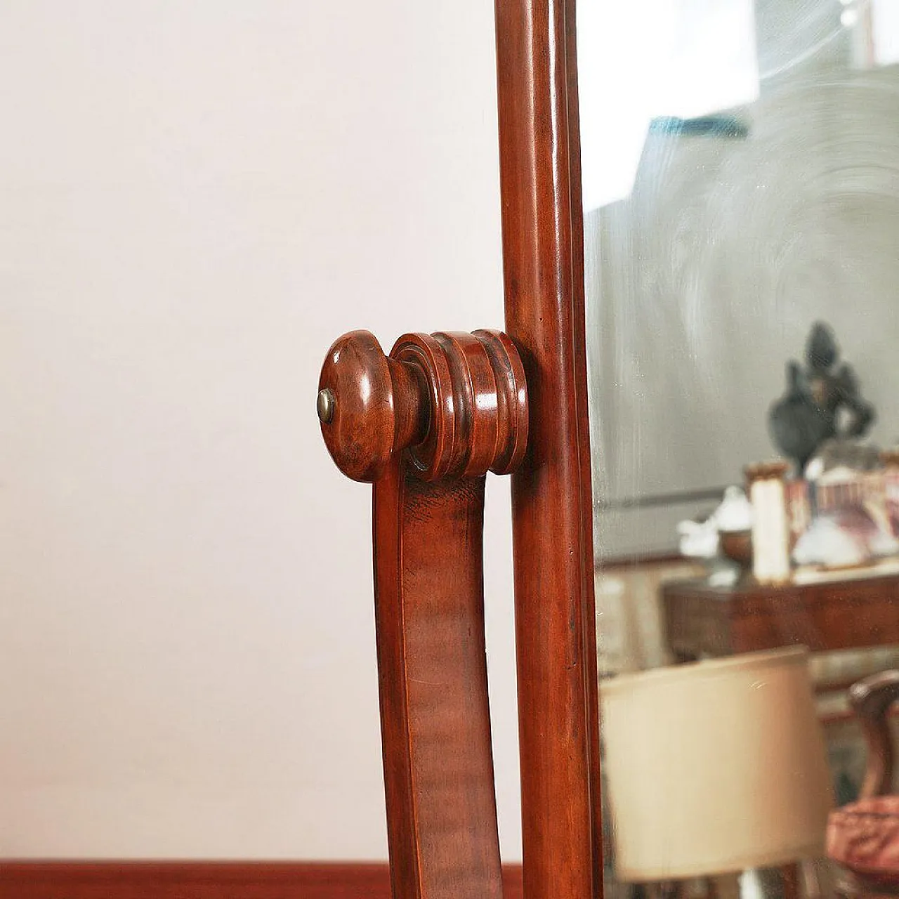 Specchio Psiche con cornice in legno, '900 2