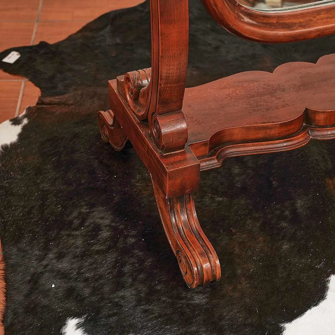 Specchio Psiche con cornice in legno, '900 3