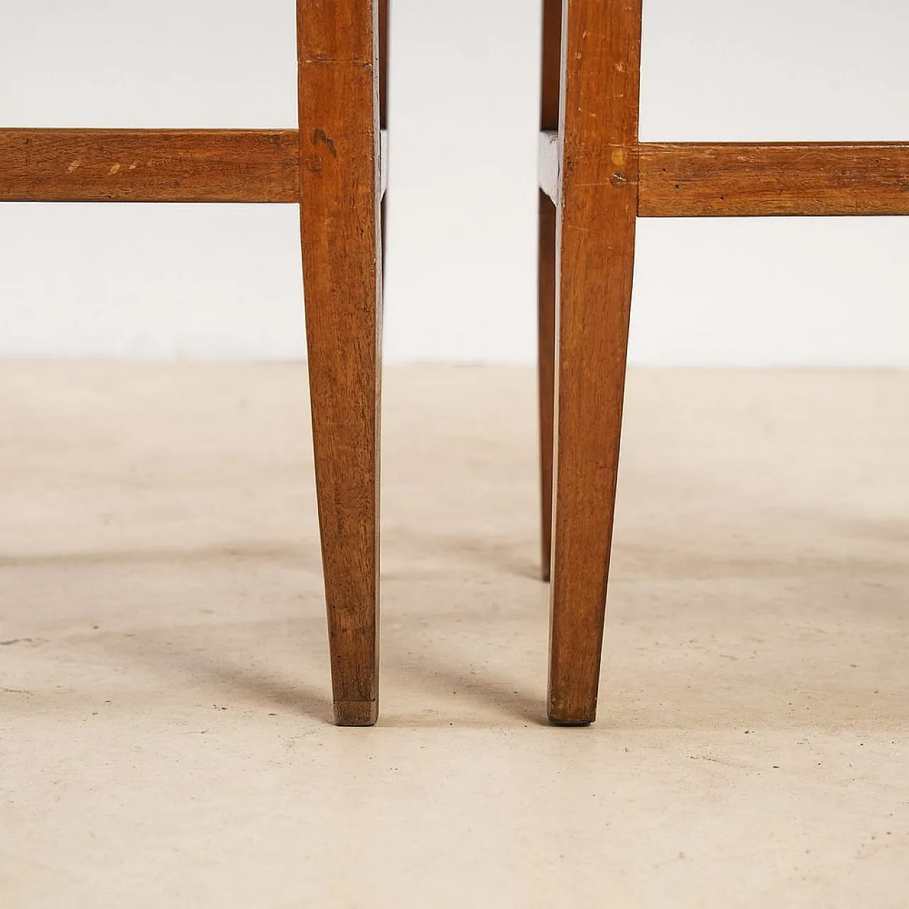 Set of Neoclassical Walnut Chairs 4