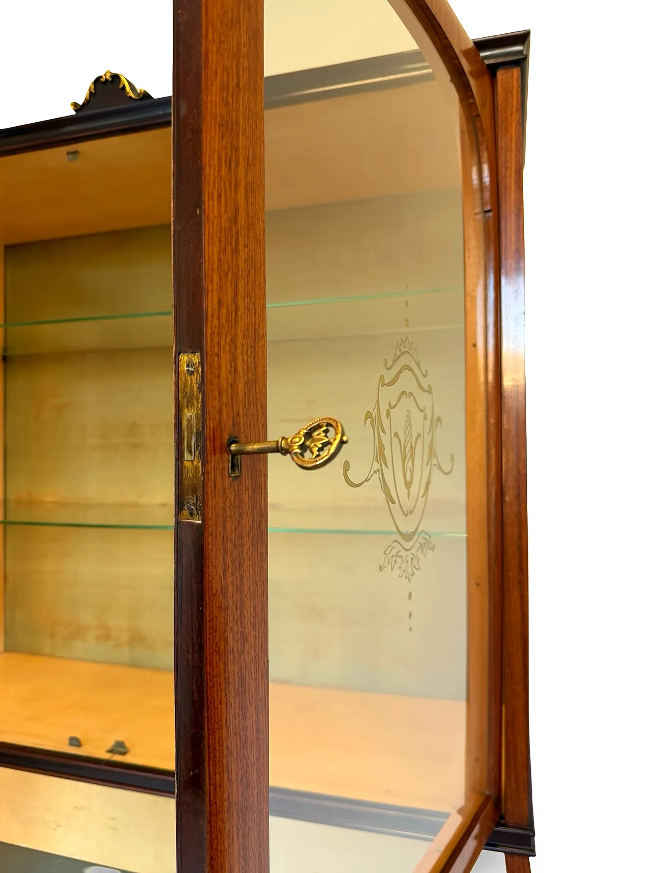 Italian Mid-Century Louis XV Style Marquetry Secrétaire Bookcase, 1960 19