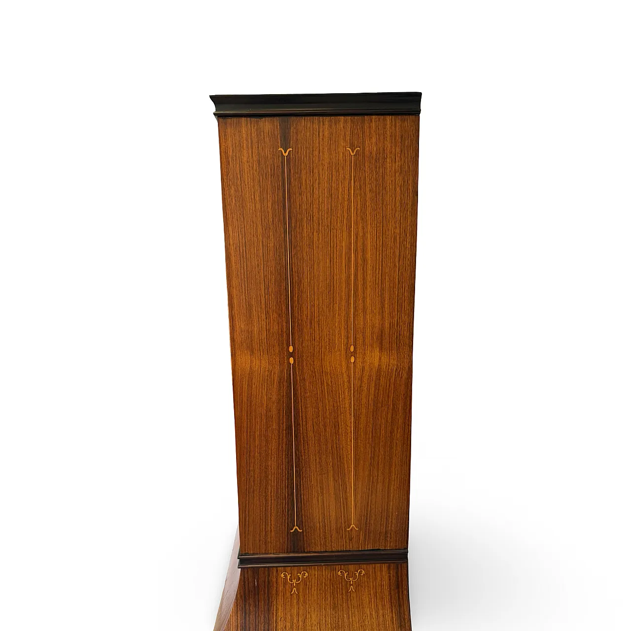 Italian Mid-Century Louis XV Style Marquetry Secrétaire Bookcase, 1960 39