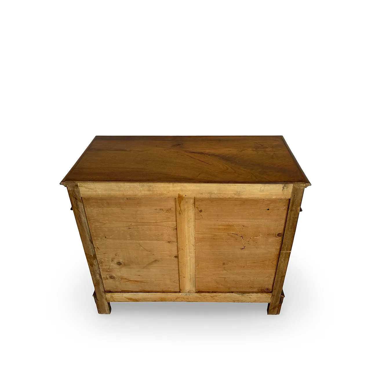 Italian Antique Walnut Chest of Drawers with Lion-Mask Bronze Handles 50