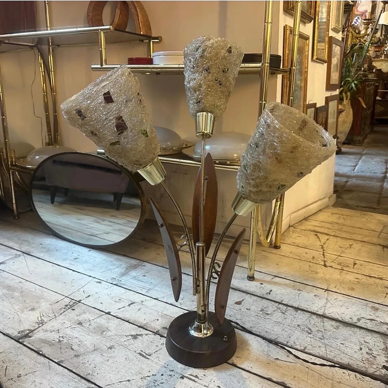 Gaetano Pesce metal, resin and plastic table lamp, 1980s 6