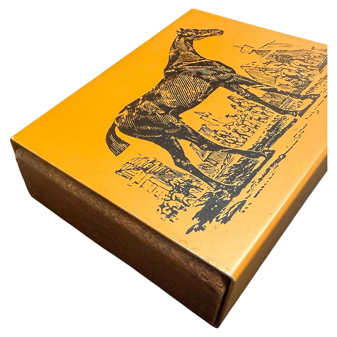 Mid-Century Modern metal and wood box, 1960s 2