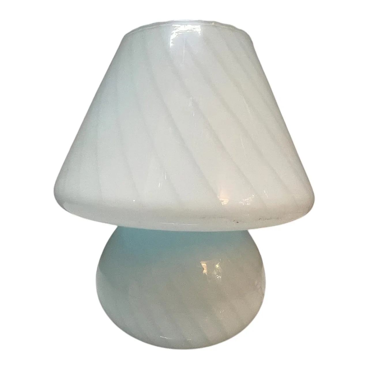 Mushroom-shaped Murano glass table lamp by Paolo Venini, 1970s 1