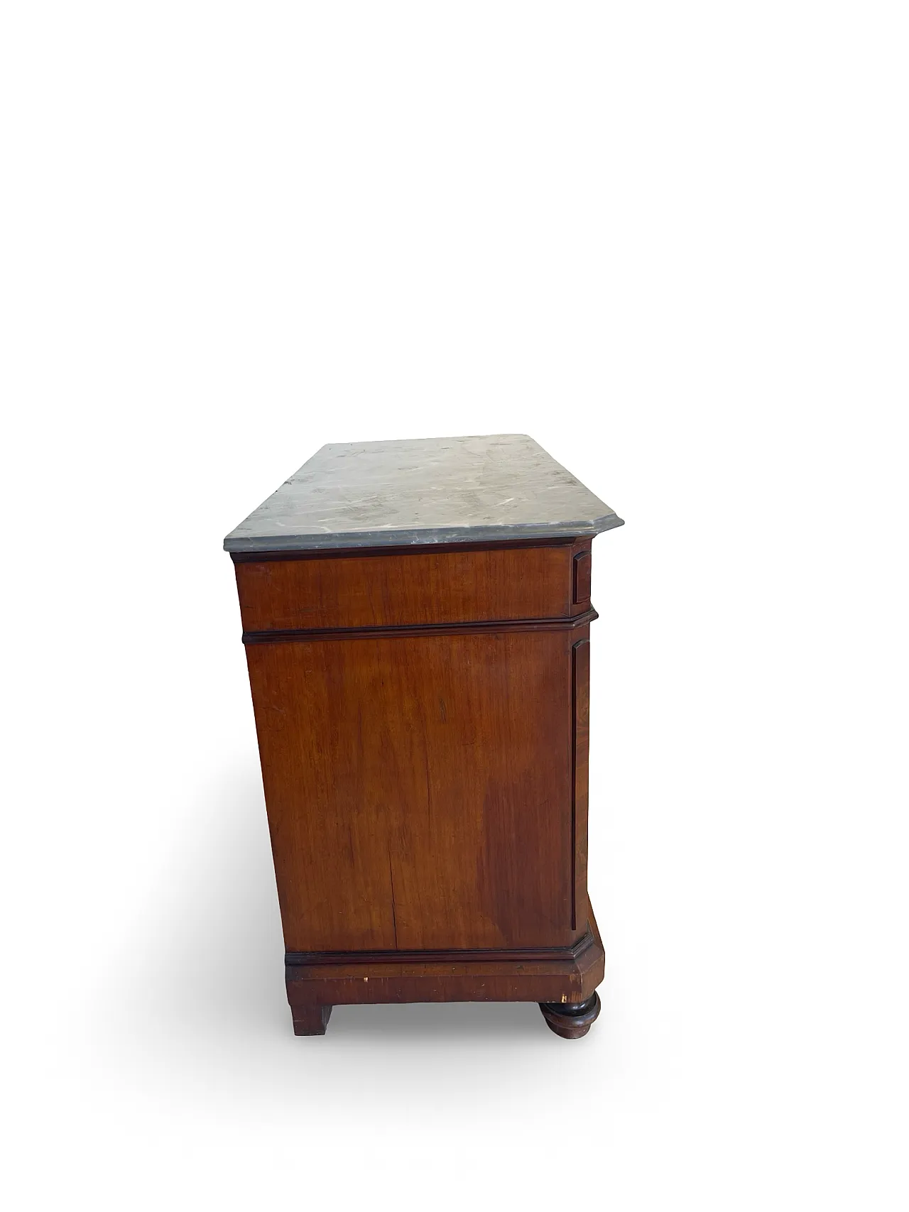 Umbertino chest of drawers in mahogany and walnut, 19th century. 27
