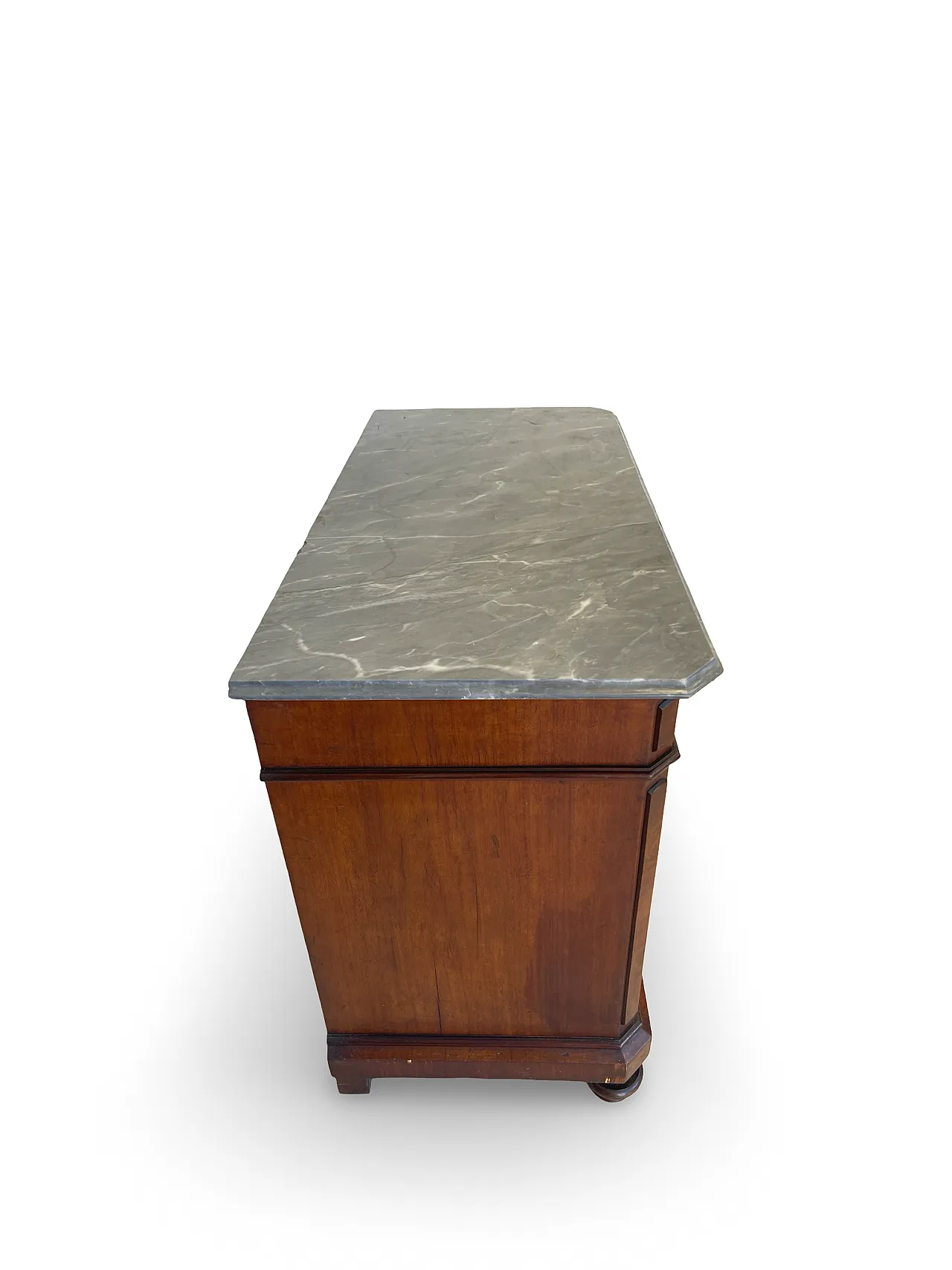 Umbertino chest of drawers in mahogany and walnut, 19th century. 28