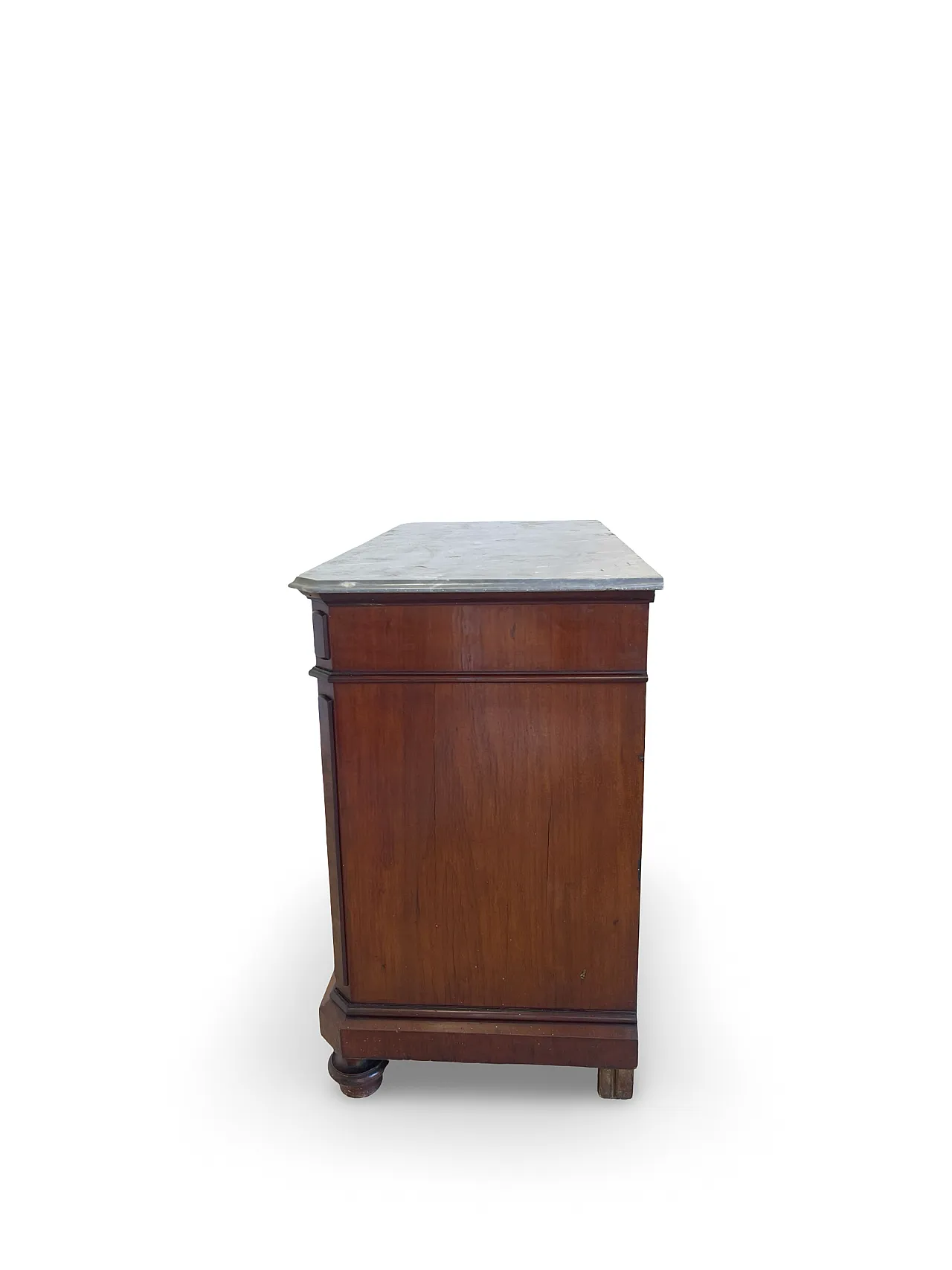 Umbertino chest of drawers in mahogany and walnut, 19th century. 38