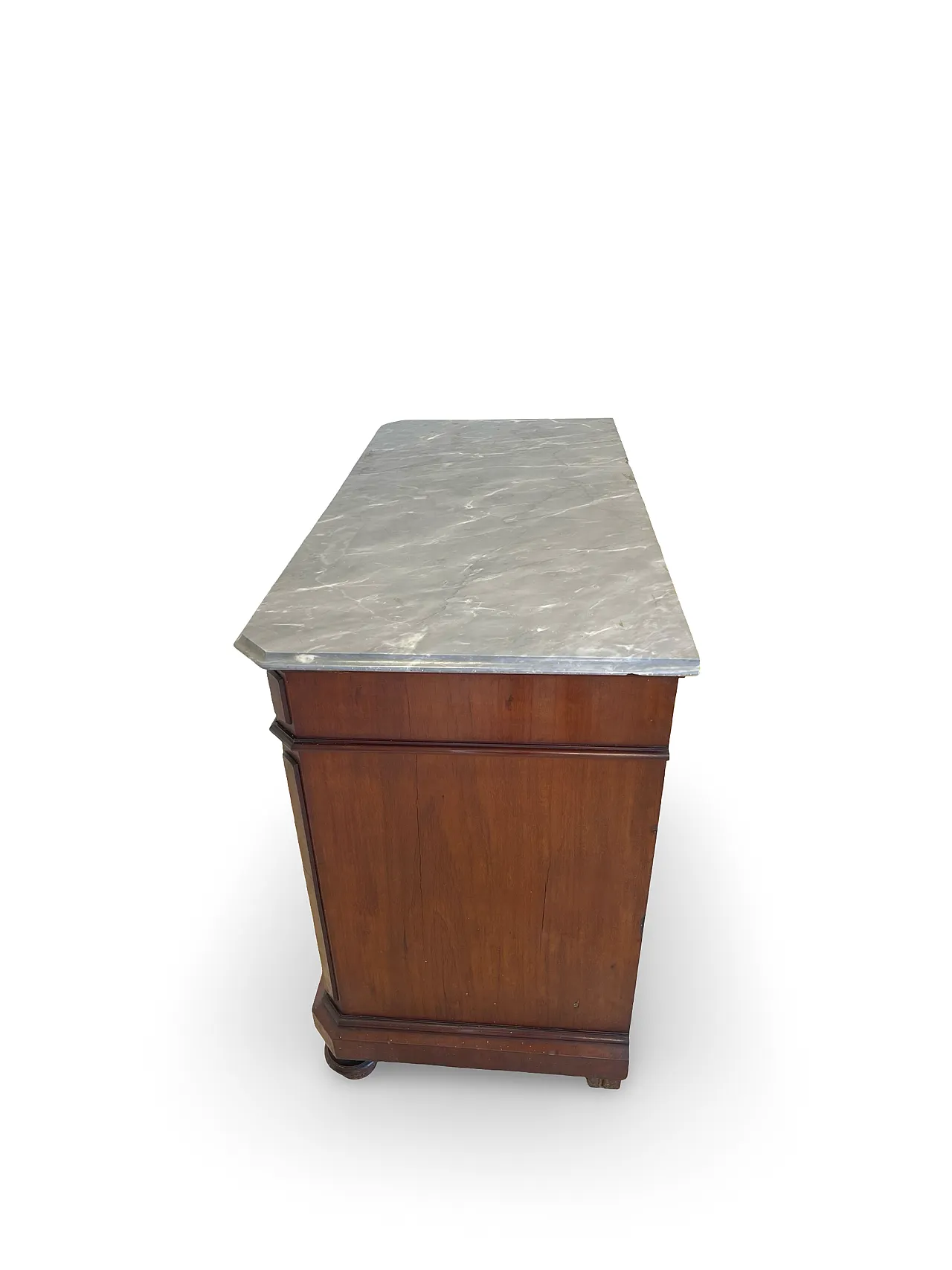 Umbertino chest of drawers in mahogany and walnut, 19th century. 39