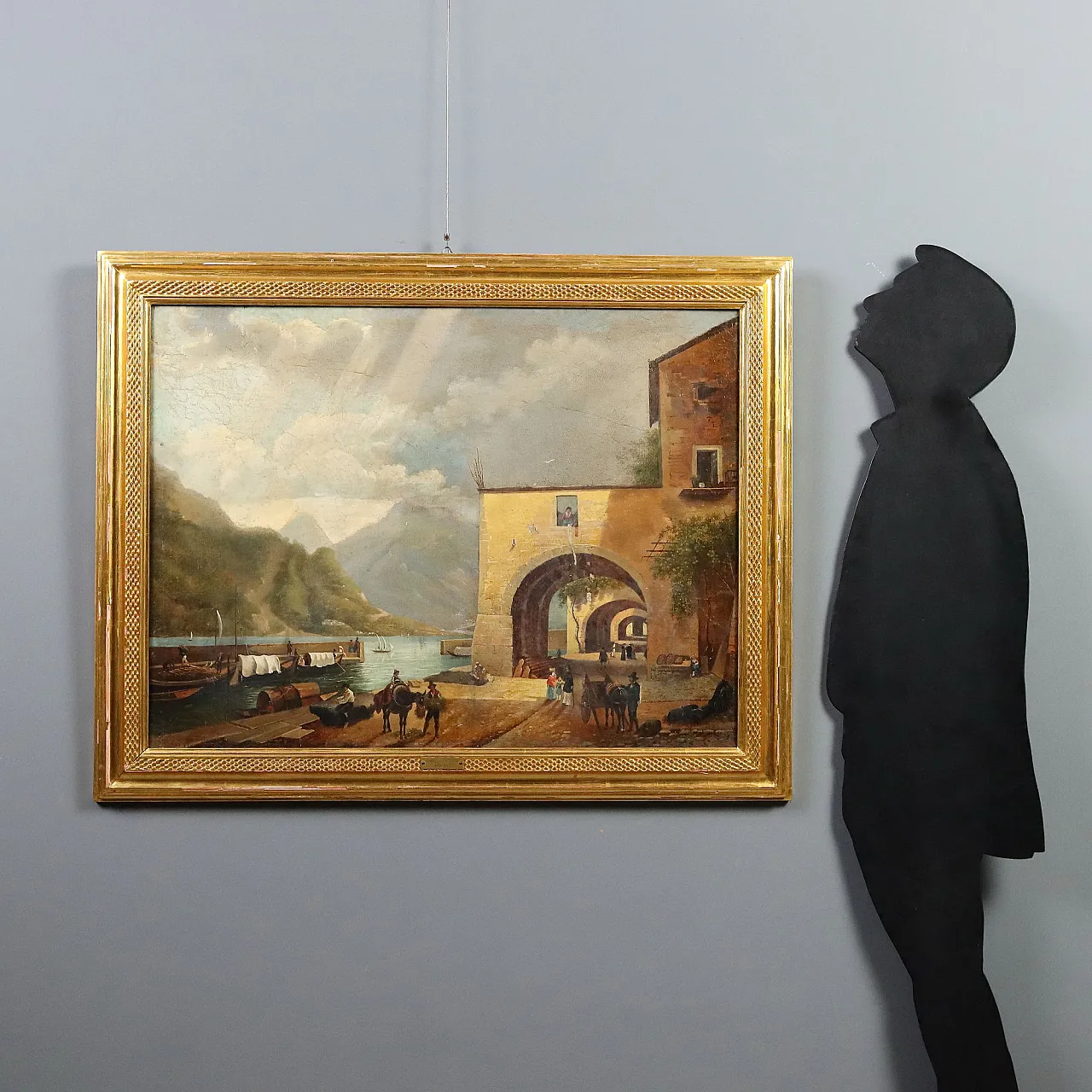 Painting by Giuseppe Canella, oil on canvas, 19th century 2