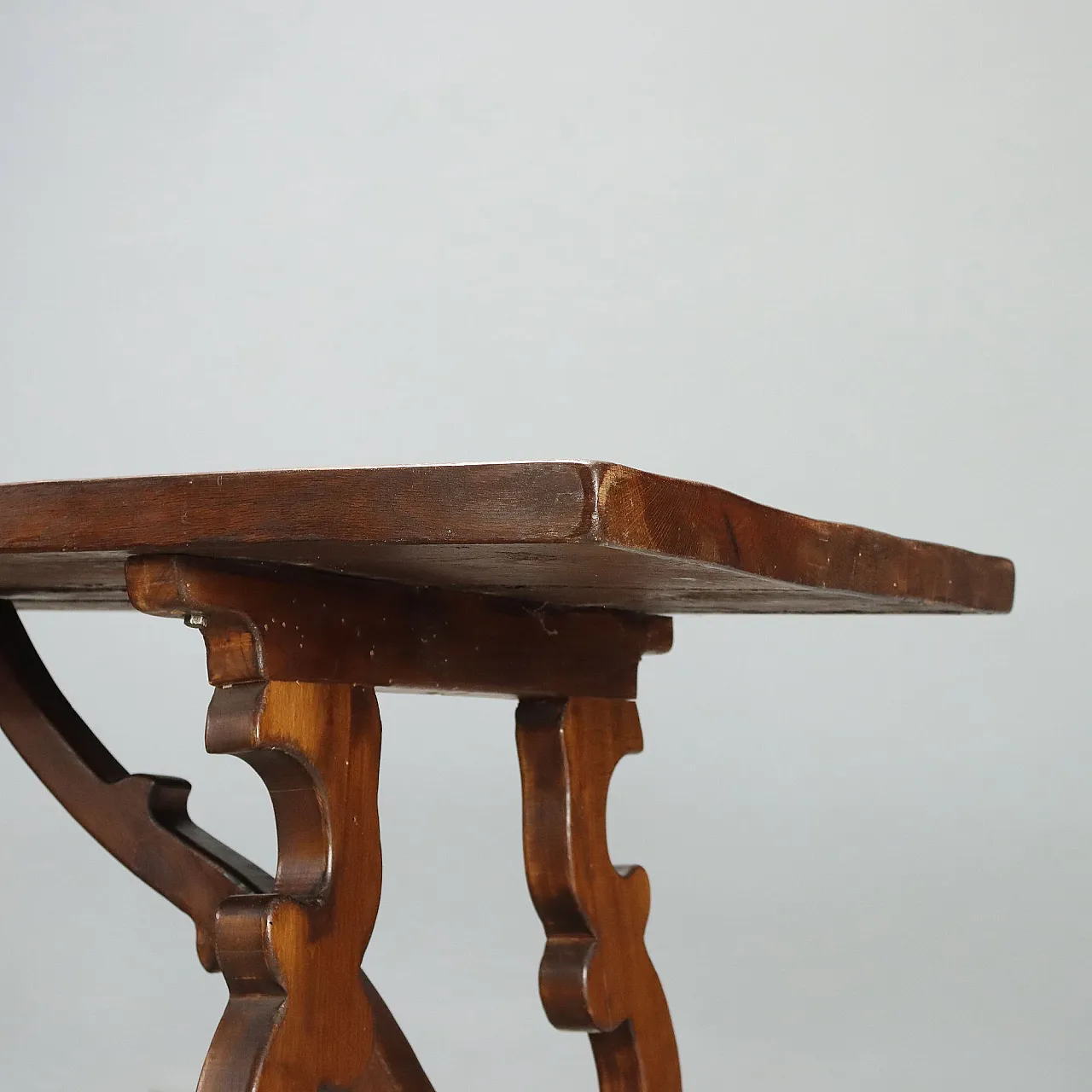 Tavolo in stile fratino in rovere tinto noce, '900 5