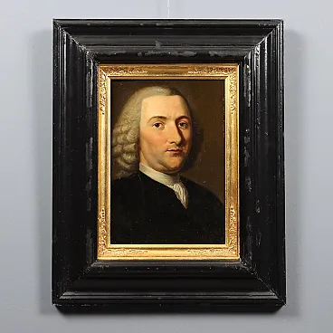 Portrait of Petrus Camper, oil panel, 18th century