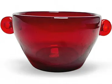 Vaso postmoderno della vetreria Wołomin, Polonia, anni '70.