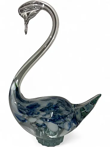 Murano glass swan