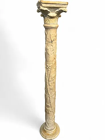 Art Nouveau marble column, 20th cnetury