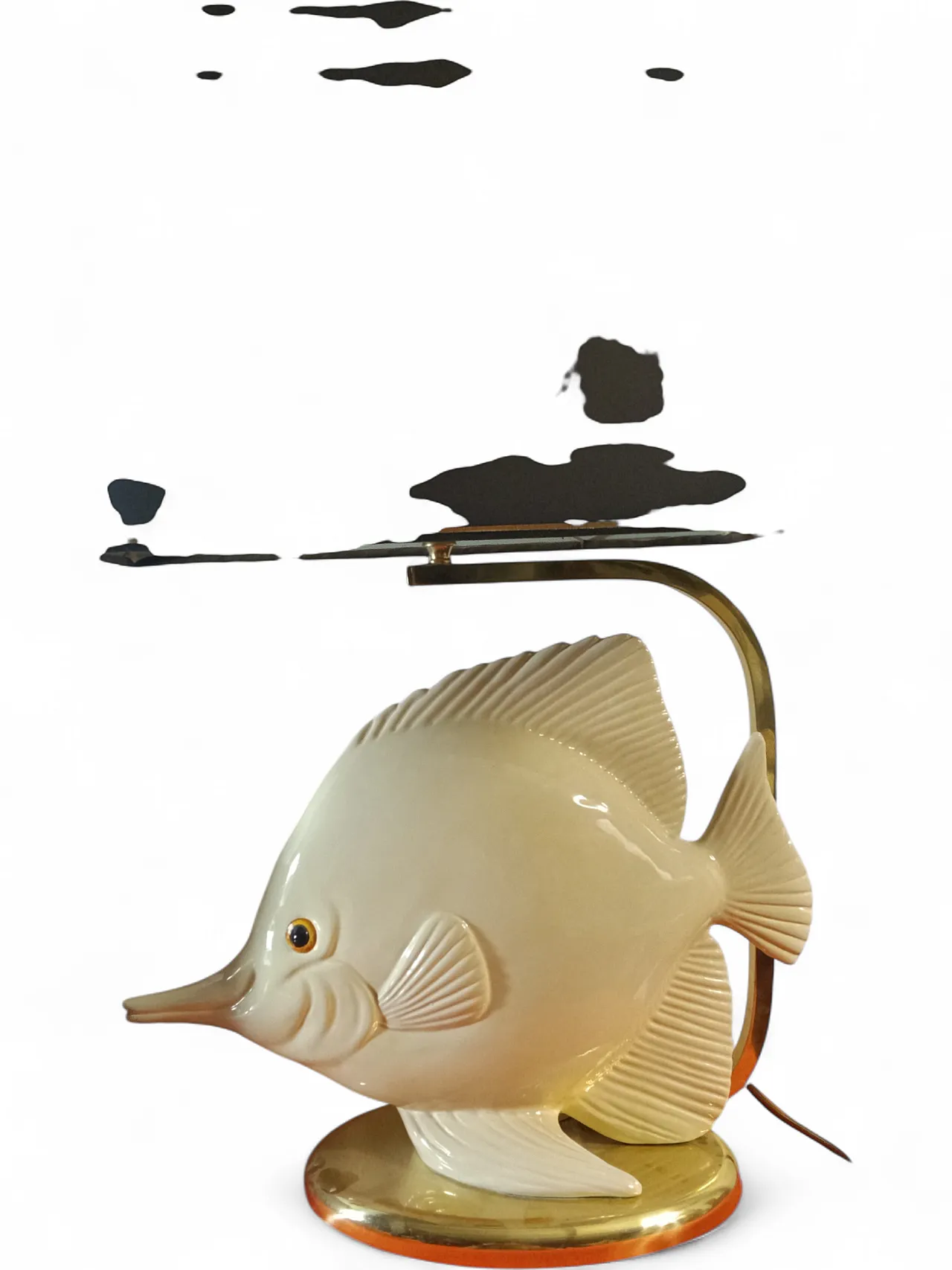 Fish-shaped lamp attributed to Giulia Mangano, 80s 10