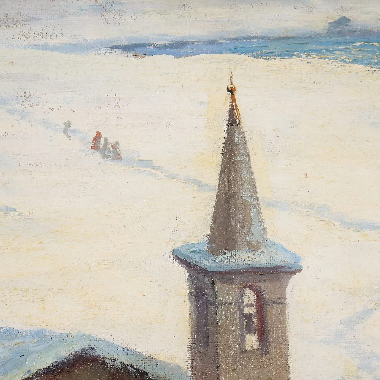 Painting by Leonardo Roda, oil on canvas, 20th century 6