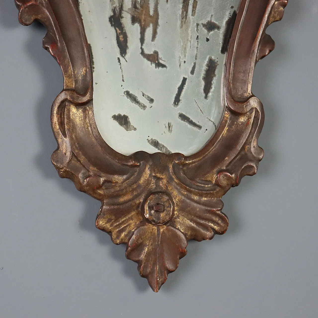 Coppia di ventoline in legno dorato, primo '900 6