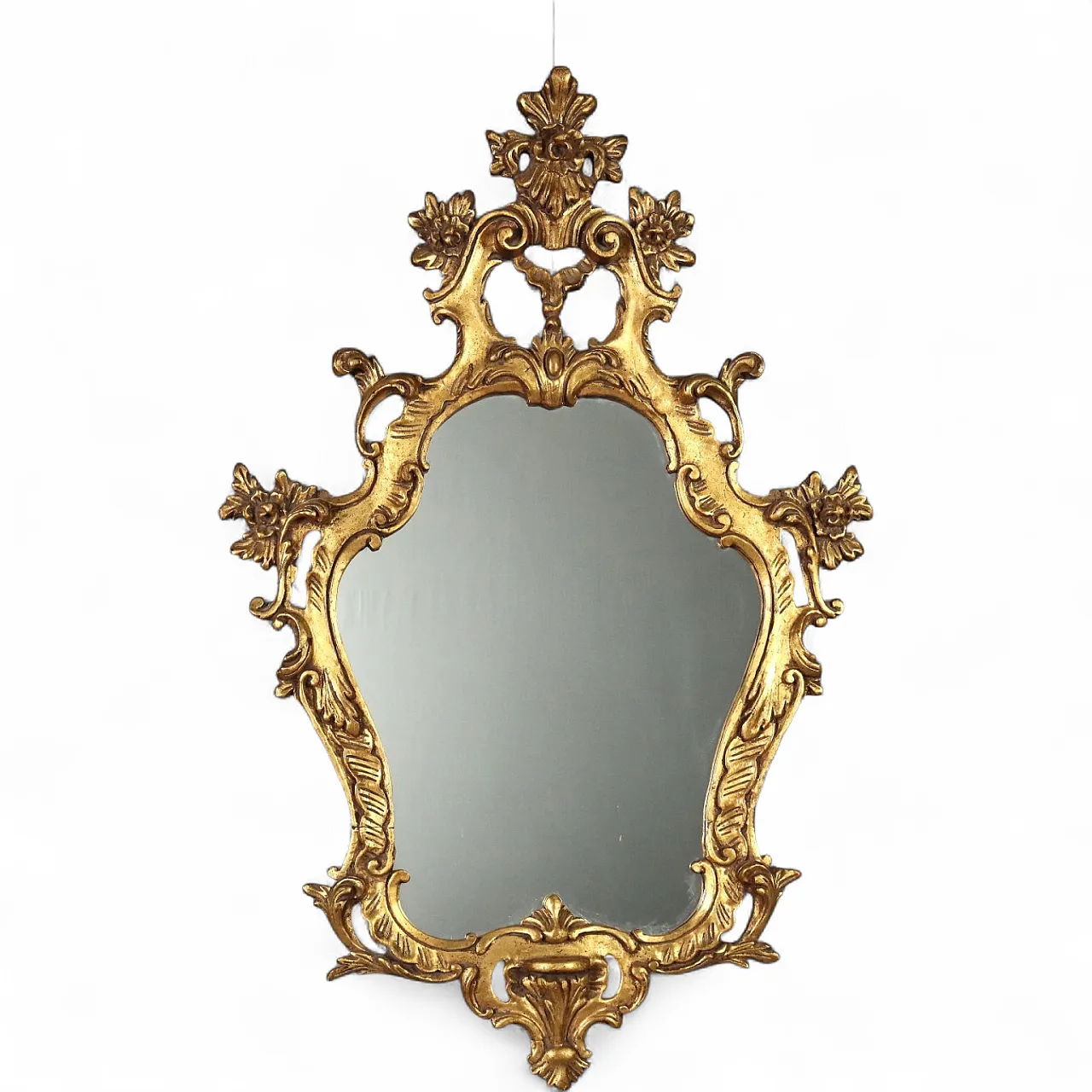 Specchiera in legno dorato stile Barocchetto, '900 9