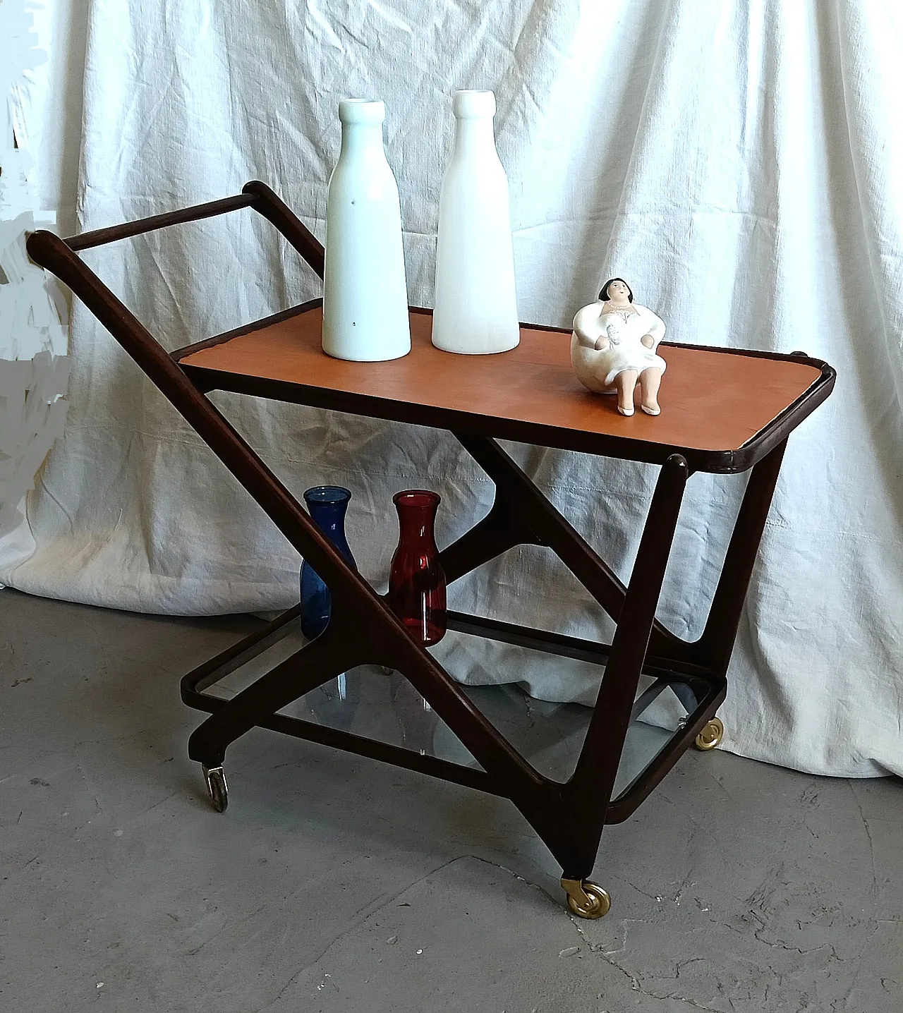 Ico Parisi style service trolley,  1960s 18