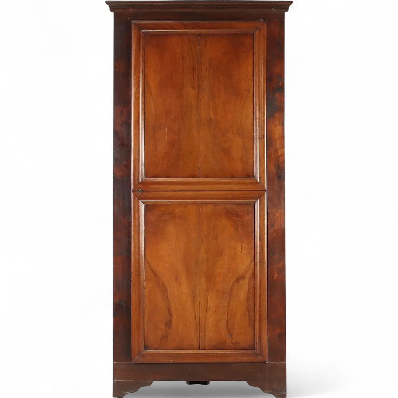 Corner cabinet in walnut and oak with woods, 20th century 10
