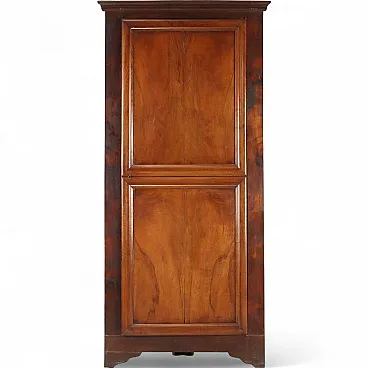 Angoliera in noce e rovere con legni, '900